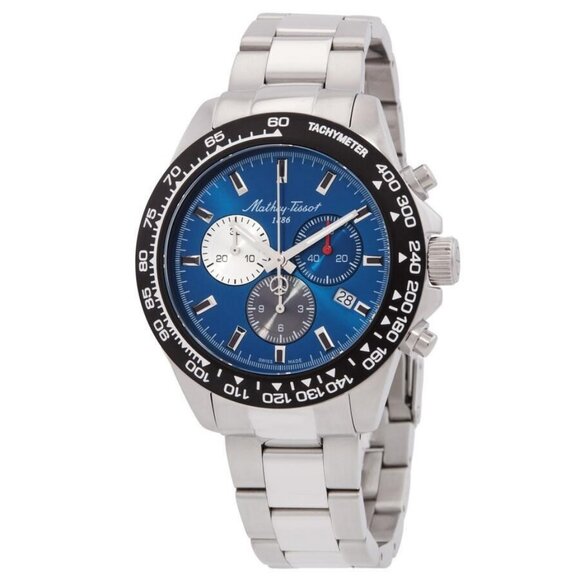 NWT Mathey-Tissot Fashion Men's Quartz Steel Authentic Watch - Picture 1 of 3